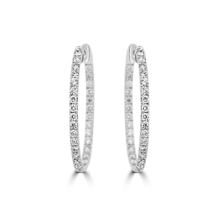 Big Diamond Hoops (LG) - ZIZOV DIAMONDS
