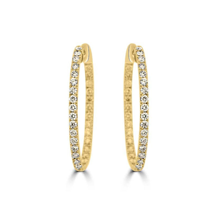 Big Diamond Hoops (LG) - ZIZOV DIAMONDS