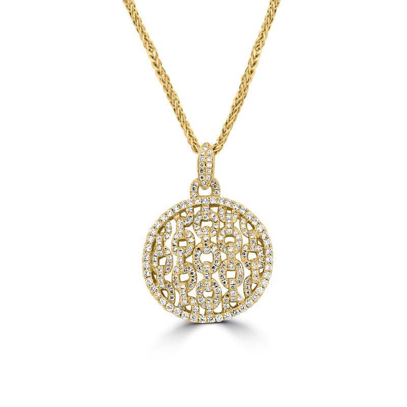 Chain Diamond Pendant - ZIZOV DIAMONDS