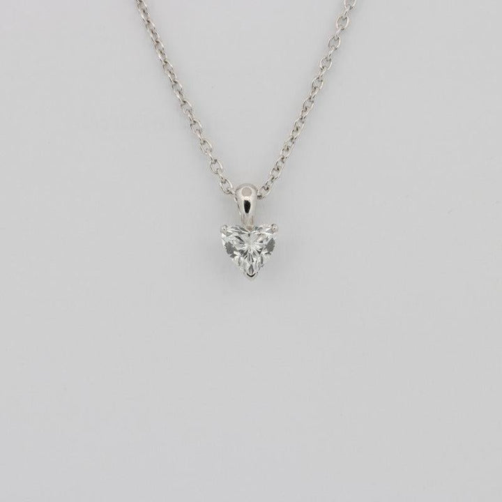 Classic Heart - shape Solitaire Pendant - ZIZOV DIAMONDS