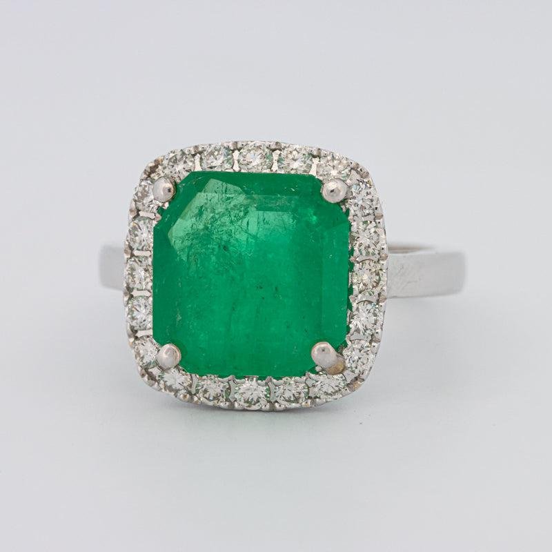 Colombian Green Emerald Ring - ZIZOV DIAMONDS