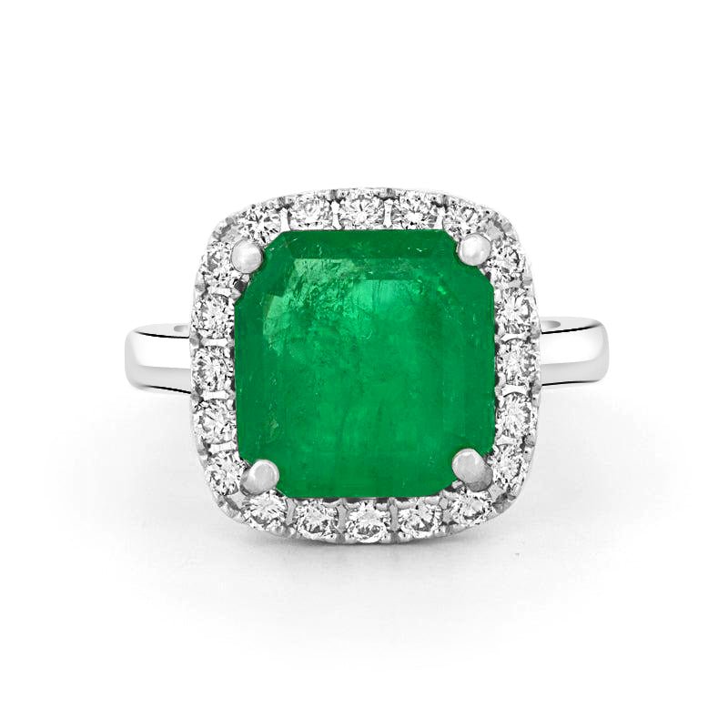 Colombian Green Emerald Ring - ZIZOV DIAMONDS