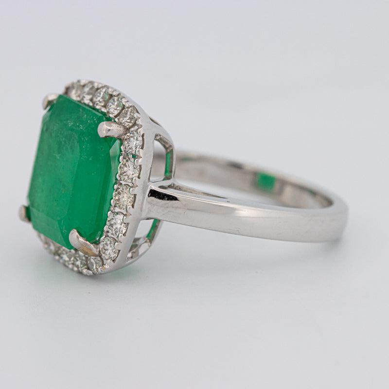 Colombian Green Emerald Ring - ZIZOV DIAMONDS