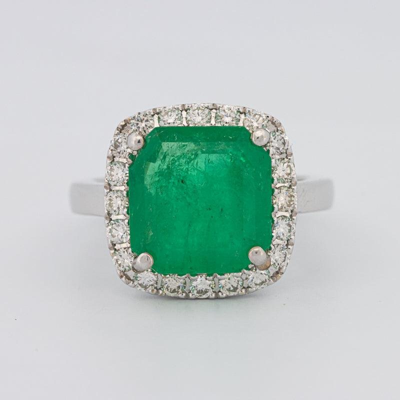 Colombian Green Emerald Ring - ZIZOV DIAMONDS