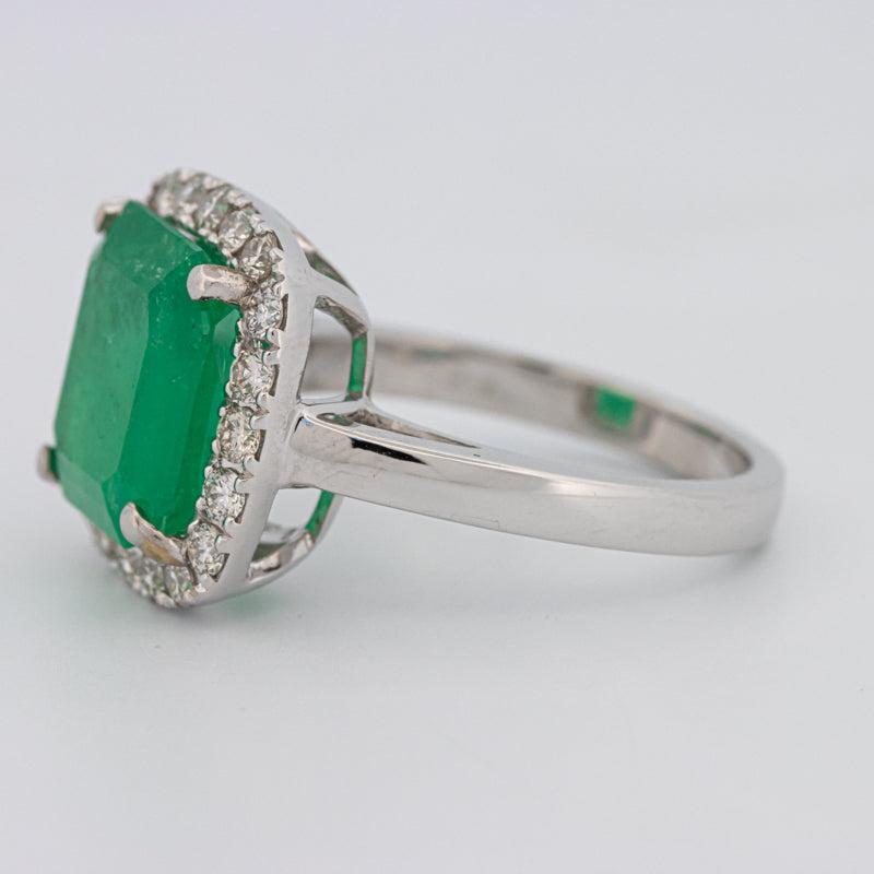 Colombian Green Emerald Ring - ZIZOV DIAMONDS