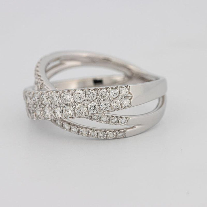 Crossover diamond ring - ZIZOV DIAMONDS