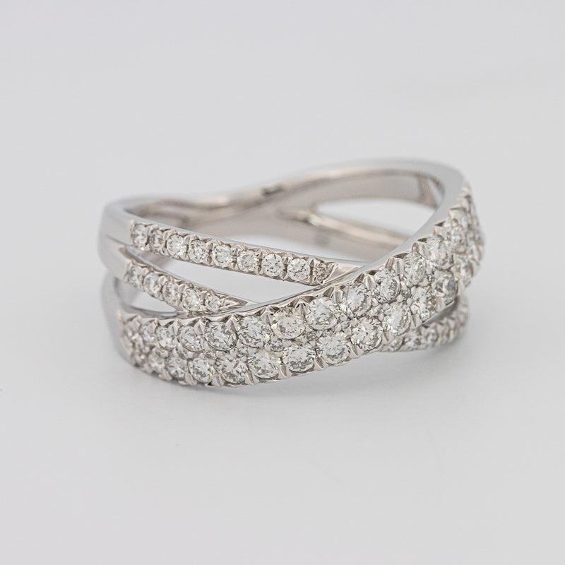 Crossover diamond ring - ZIZOV DIAMONDS