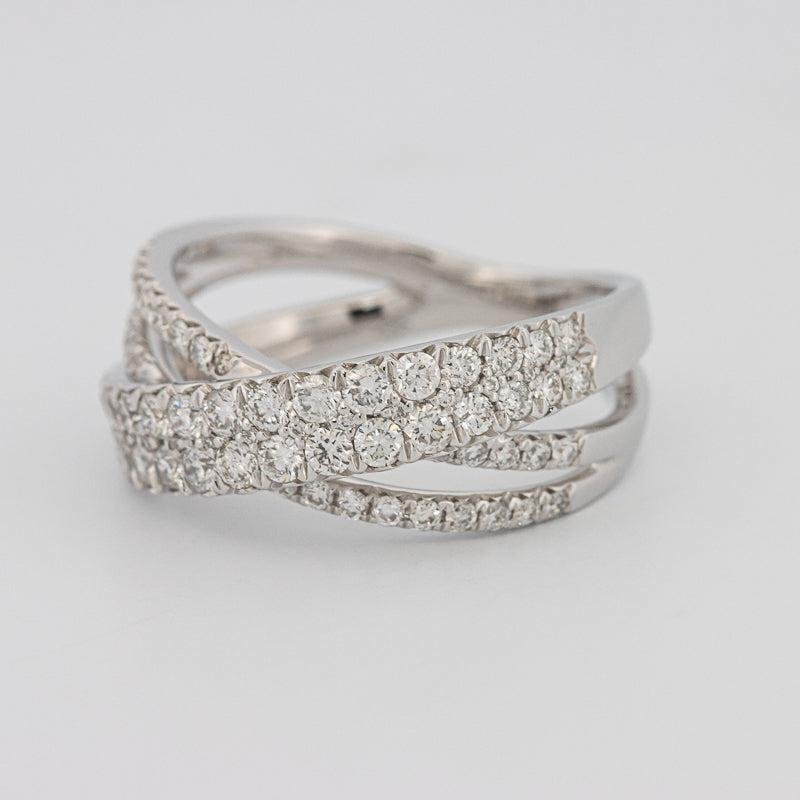Crossover diamond ring - ZIZOV DIAMONDS