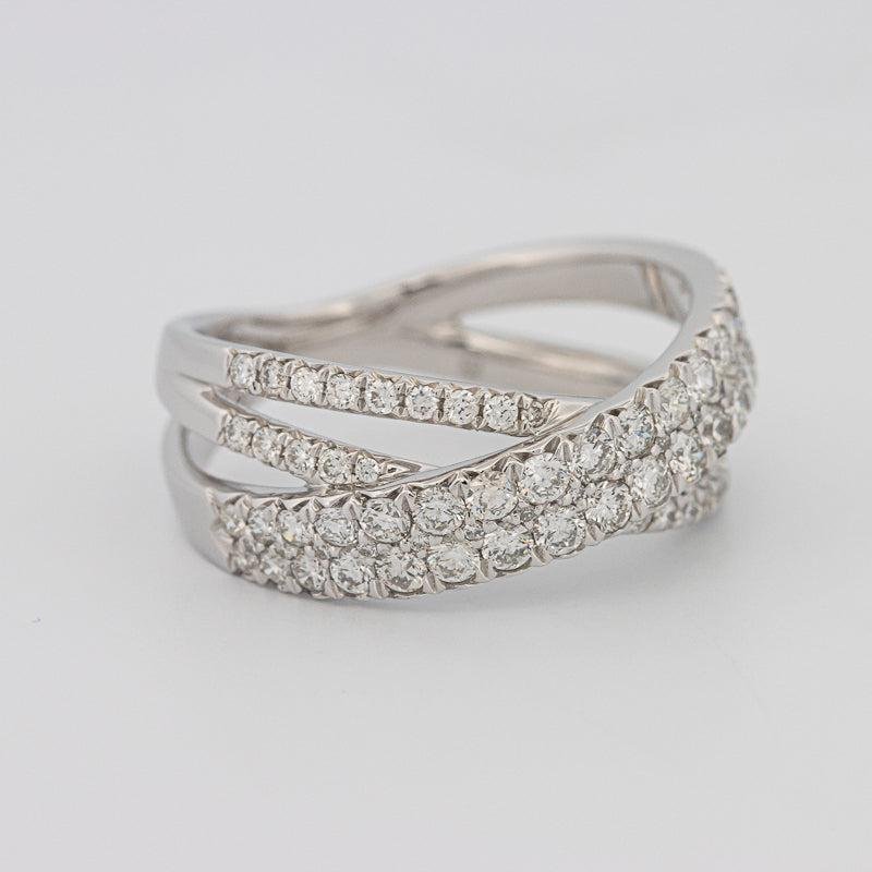 Crossover diamond ring - ZIZOV DIAMONDS