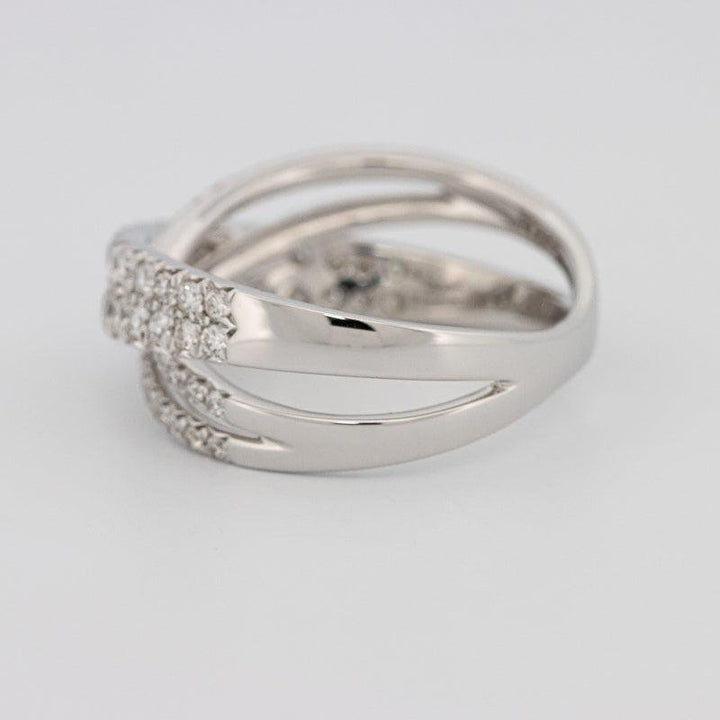 Crossover diamond ring - ZIZOV DIAMONDS