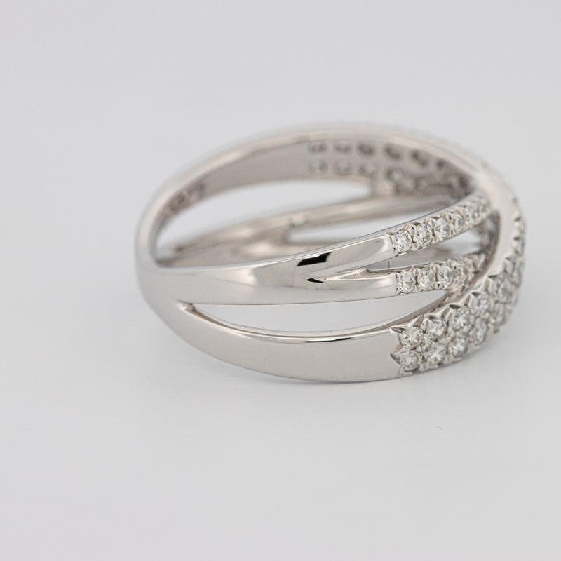 Crossover diamond ring - ZIZOV DIAMONDS