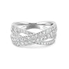 Crossover diamond ring - ZIZOV DIAMONDS
