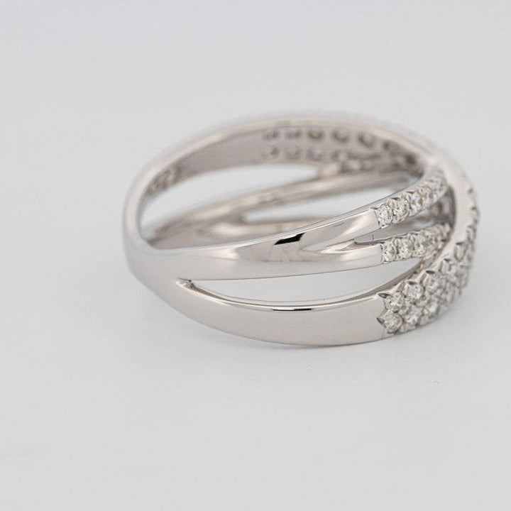 Crossover diamond ring - ZIZOV DIAMONDS