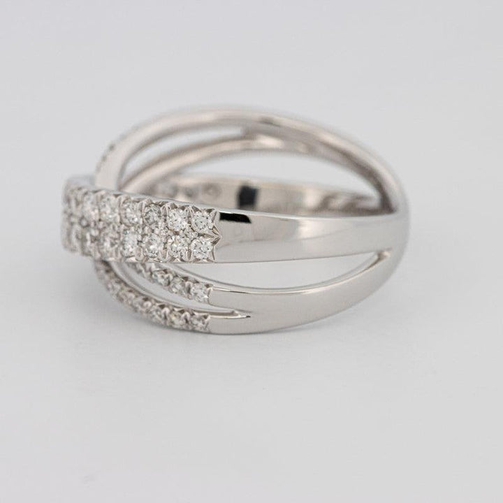 Crossover diamond ring - ZIZOV DIAMONDS
