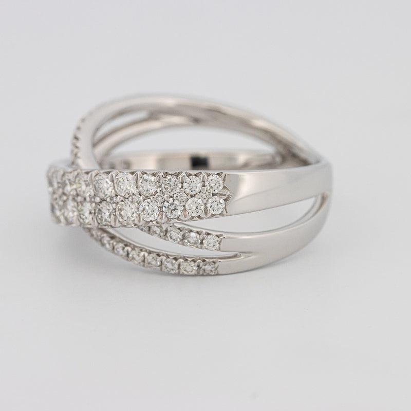 Crossover diamond ring - ZIZOV DIAMONDS