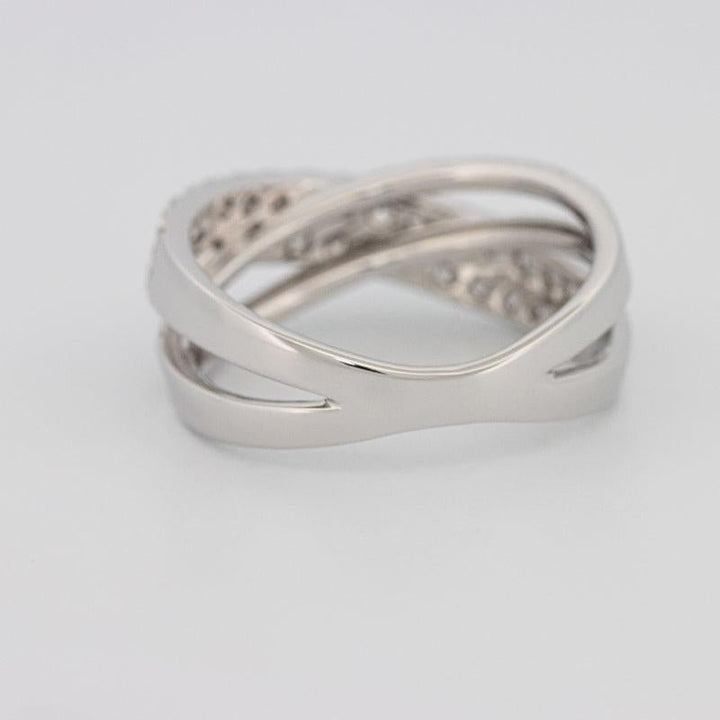 Crossover diamond ring - ZIZOV DIAMONDS