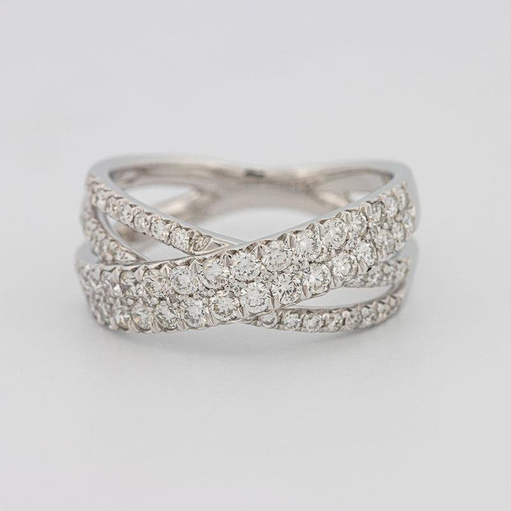 Crossover diamond ring - ZIZOV DIAMONDS