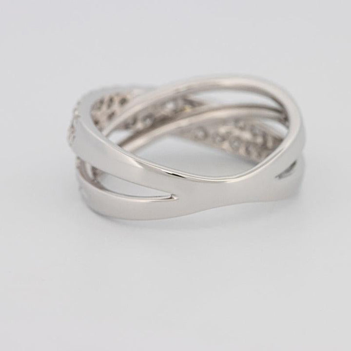 Crossover diamond ring - ZIZOV DIAMONDS