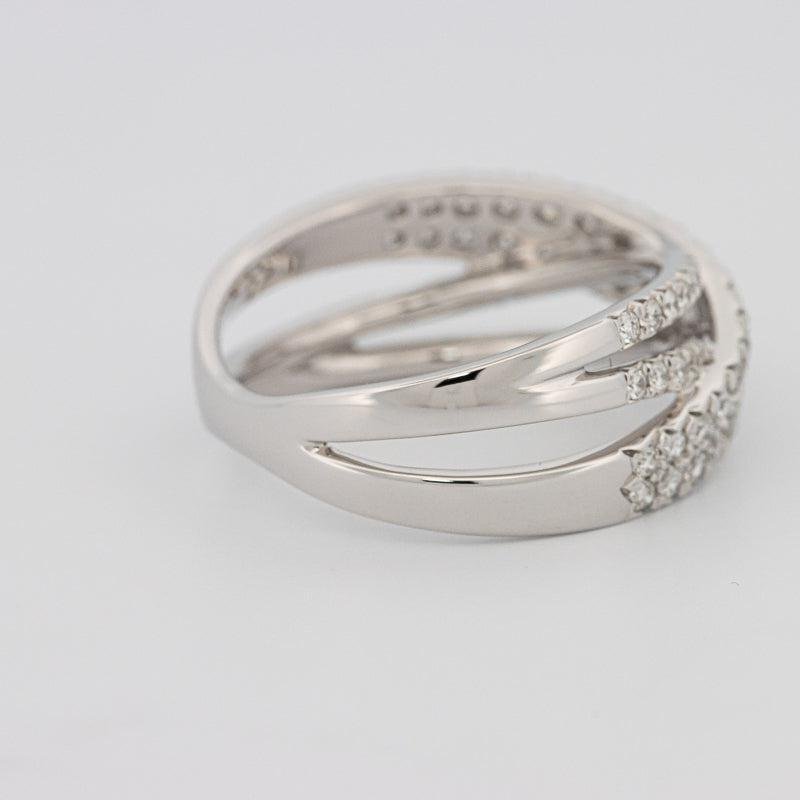Crossover diamond ring - ZIZOV DIAMONDS