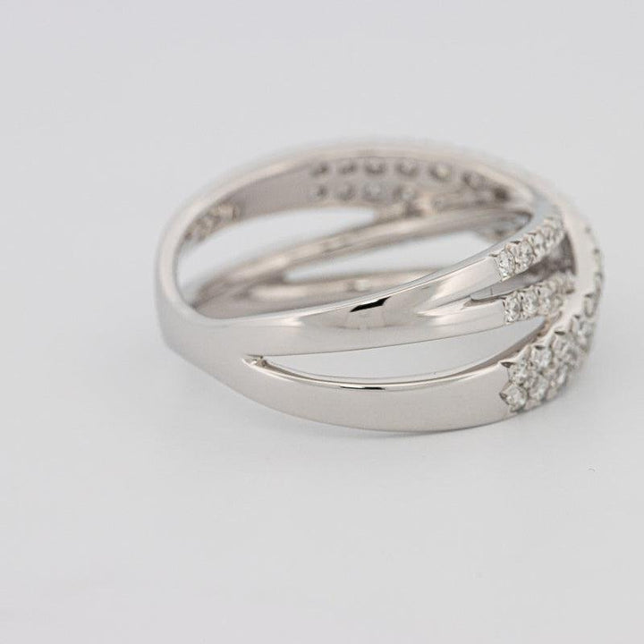 Crossover diamond ring - ZIZOV DIAMONDS