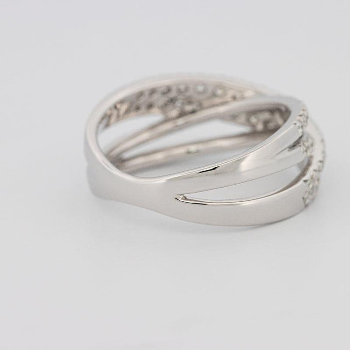 Crossover diamond ring - ZIZOV DIAMONDS