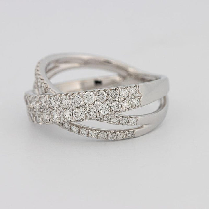 Crossover diamond ring - ZIZOV DIAMONDS