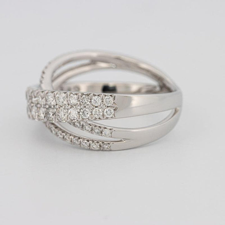 Crossover diamond ring - ZIZOV DIAMONDS