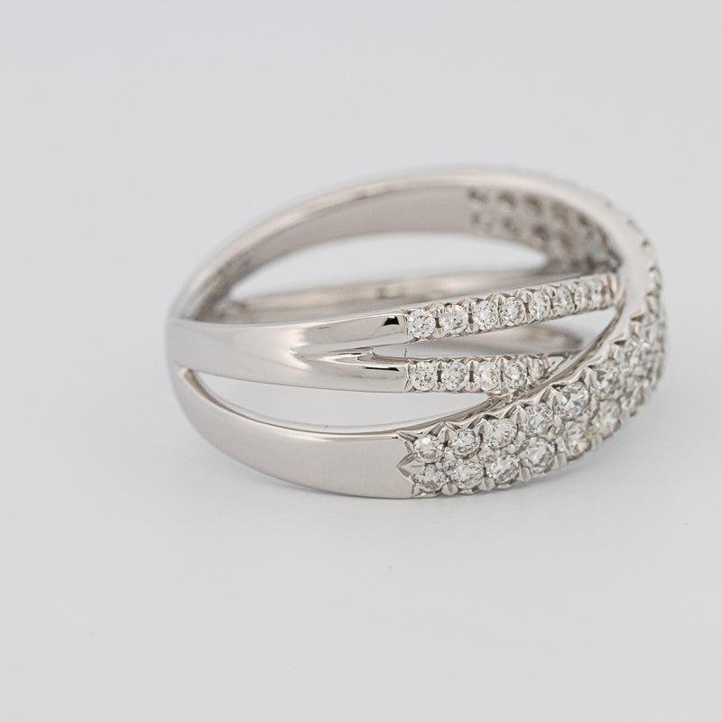 Crossover diamond ring - ZIZOV DIAMONDS