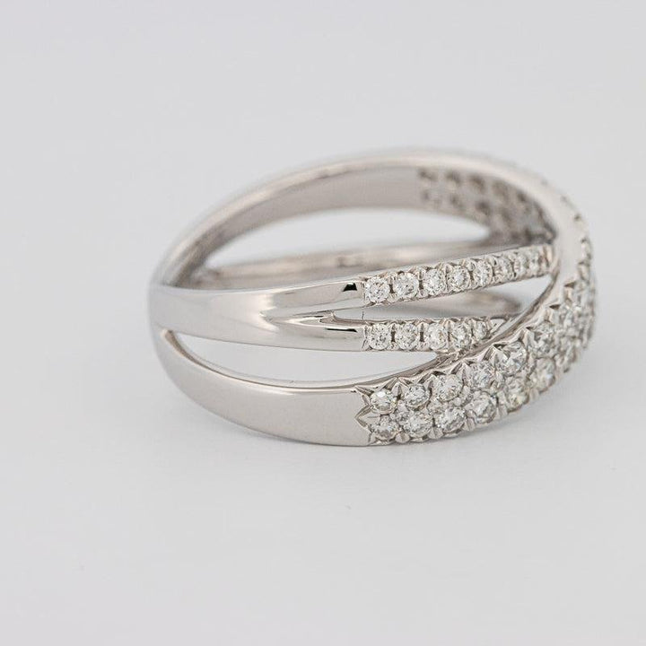 Crossover diamond ring - ZIZOV DIAMONDS