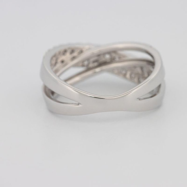 Crossover diamond ring - ZIZOV DIAMONDS