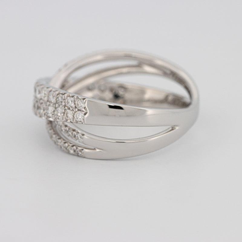 Crossover diamond ring - ZIZOV DIAMONDS