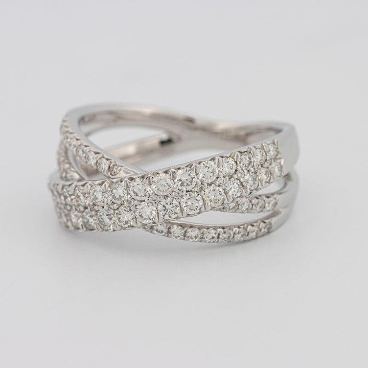 Crossover diamond ring - ZIZOV DIAMONDS