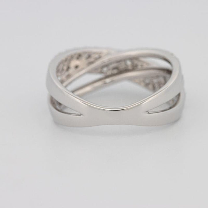 Crossover diamond ring - ZIZOV DIAMONDS