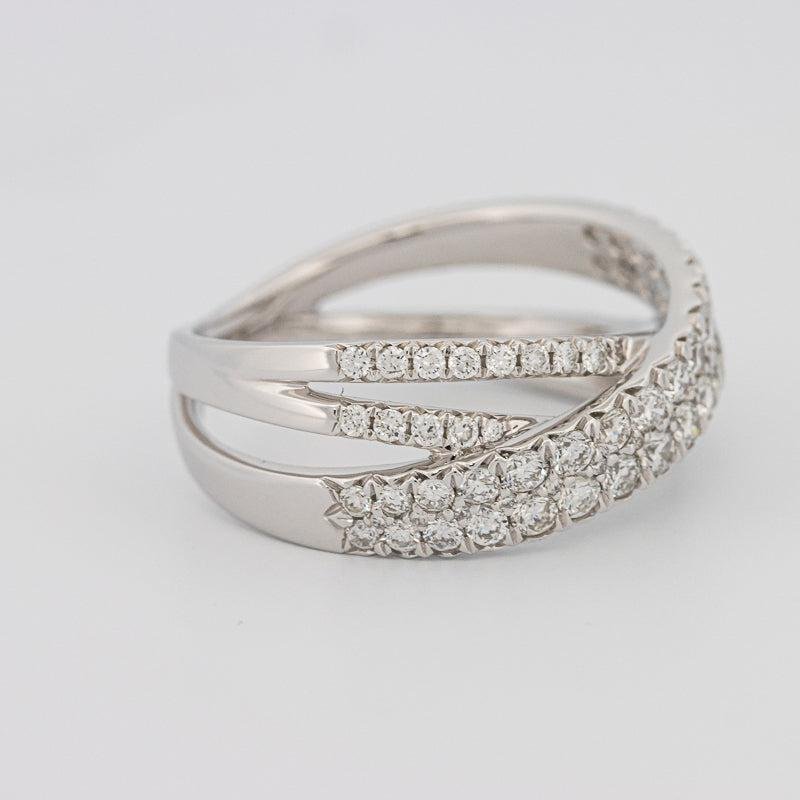 Crossover diamond ring - ZIZOV DIAMONDS
