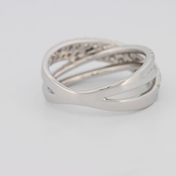 Crossover diamond ring - ZIZOV DIAMONDS