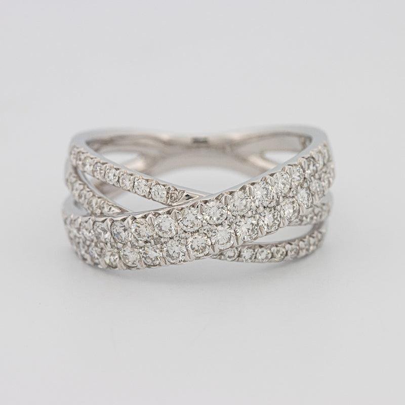 Crossover diamond ring - ZIZOV DIAMONDS