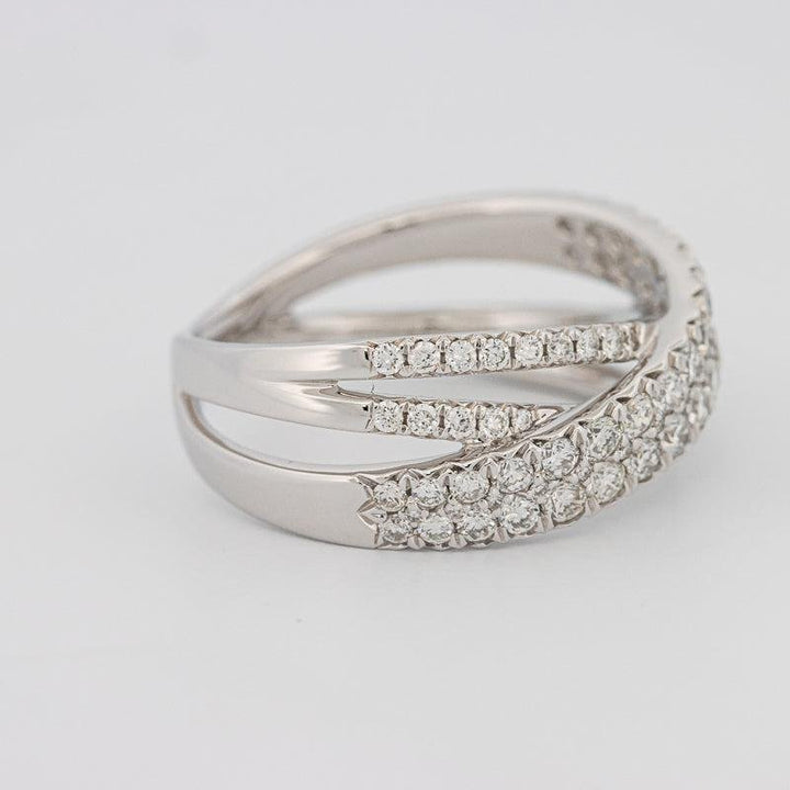 Crossover diamond ring - ZIZOV DIAMONDS