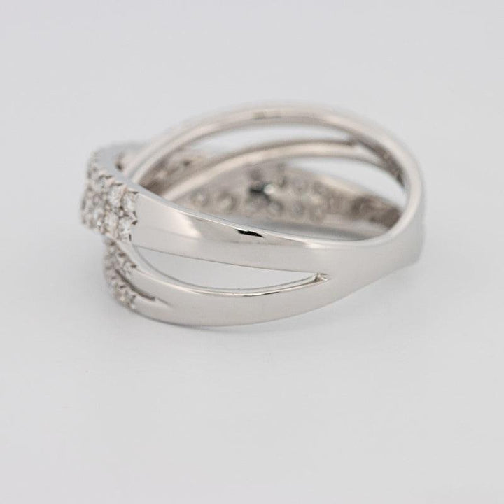 Crossover diamond ring - ZIZOV DIAMONDS