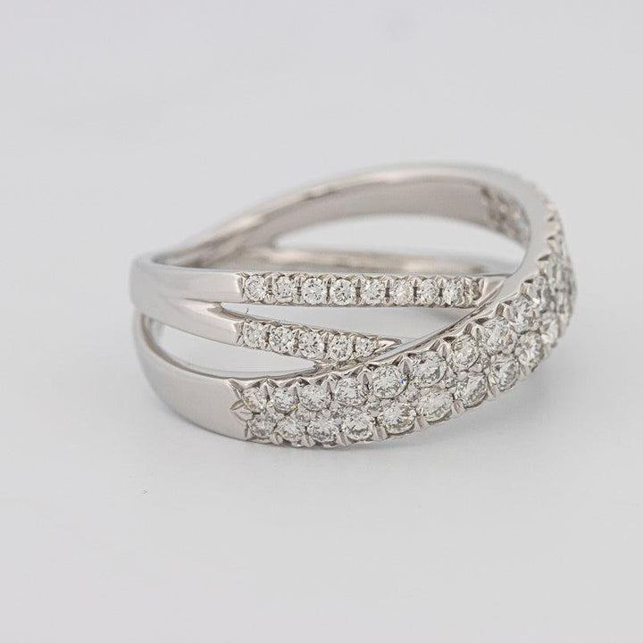 Crossover diamond ring - ZIZOV DIAMONDS