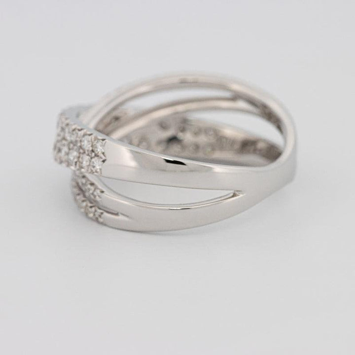 Crossover diamond ring - ZIZOV DIAMONDS