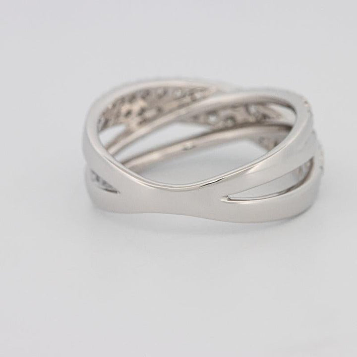 Crossover diamond ring - ZIZOV DIAMONDS