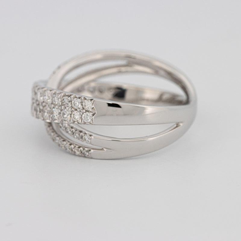 Crossover diamond ring - ZIZOV DIAMONDS