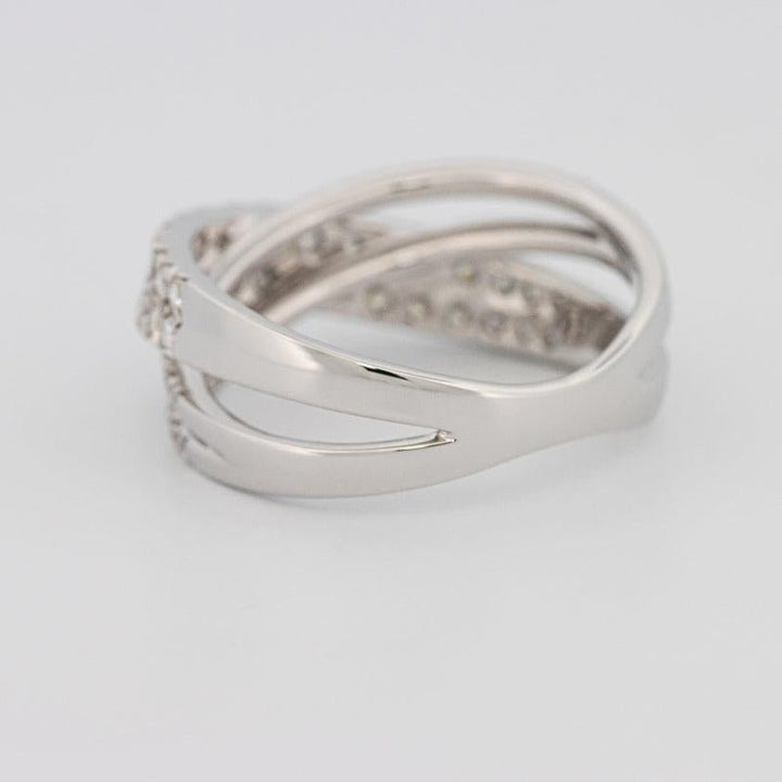 Crossover diamond ring - ZIZOV DIAMONDS