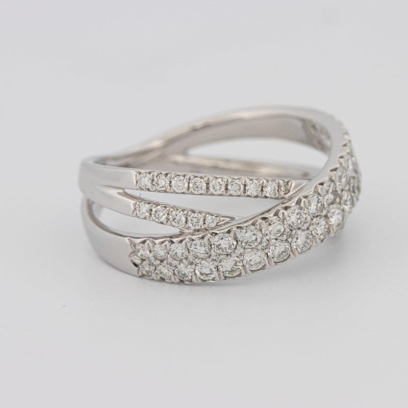 Crossover diamond ring - ZIZOV DIAMONDS