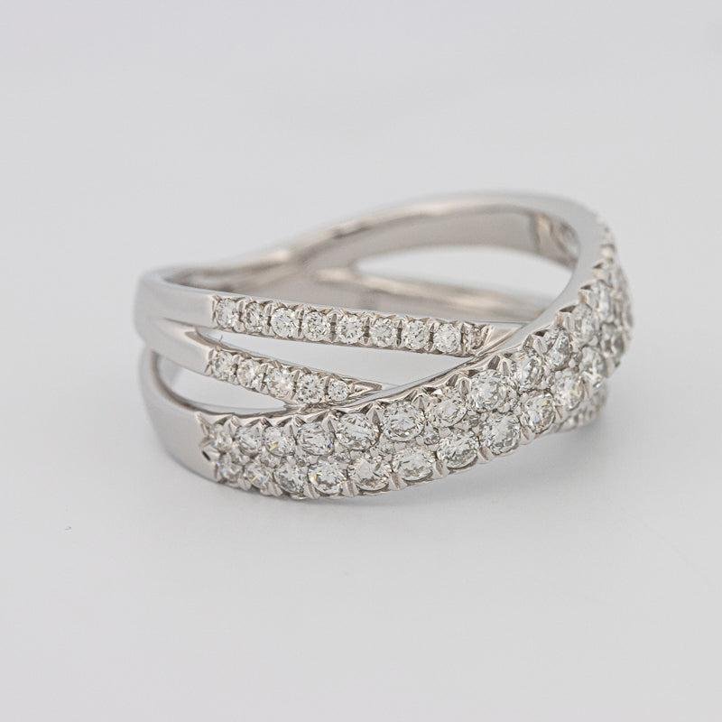 Crossover diamond ring - ZIZOV DIAMONDS