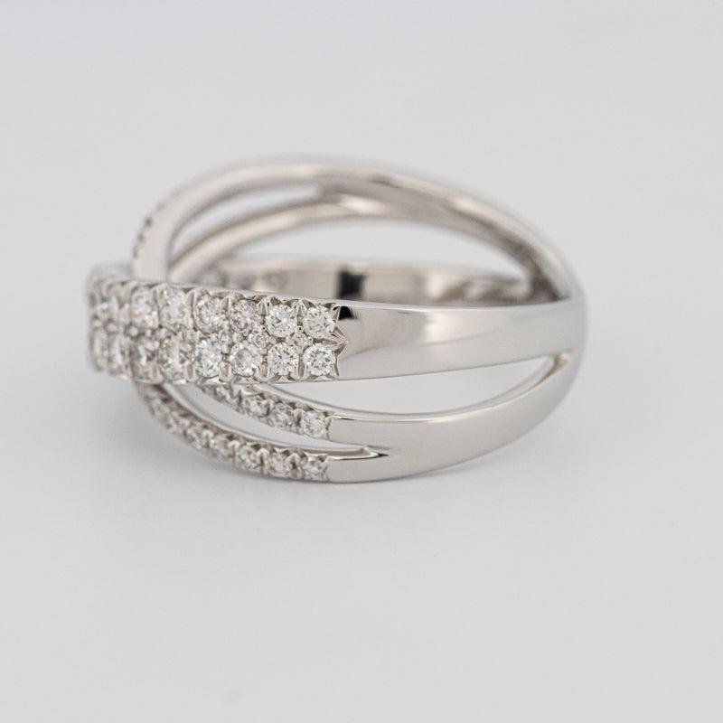 Crossover diamond ring - ZIZOV DIAMONDS