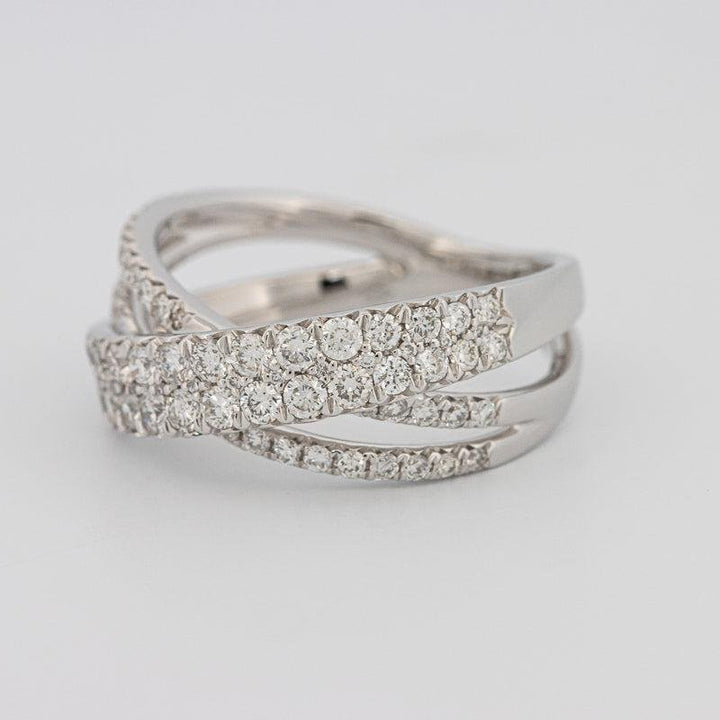 Crossover diamond ring - ZIZOV DIAMONDS