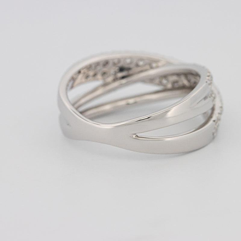 Crossover diamond ring - ZIZOV DIAMONDS