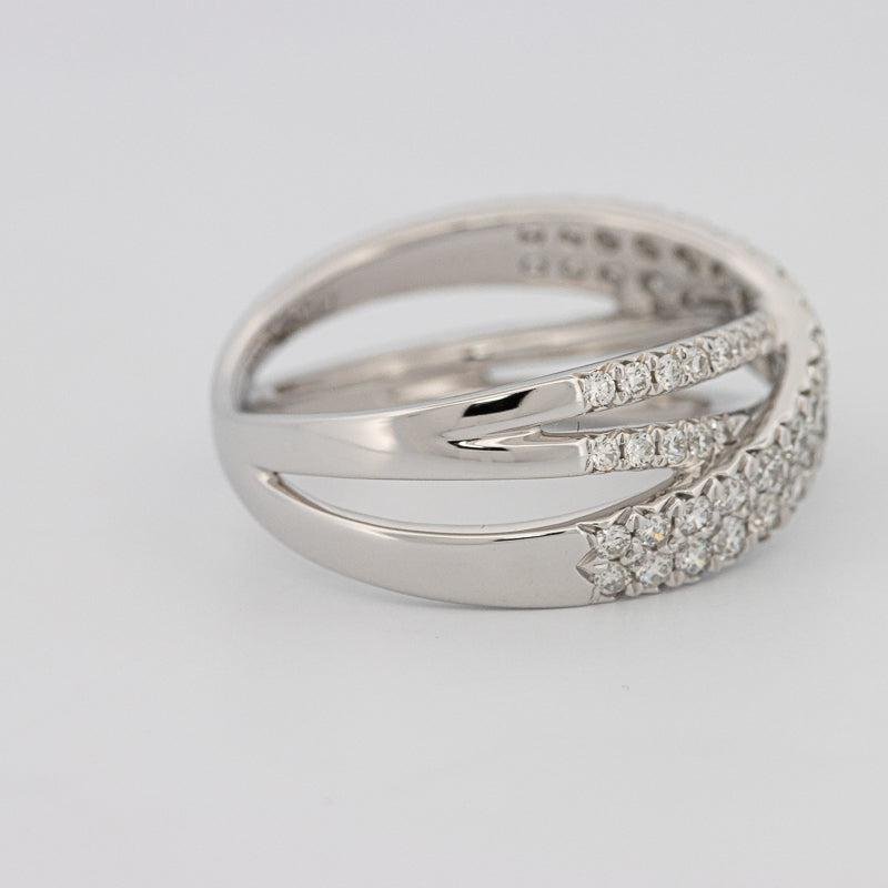 Crossover diamond ring - ZIZOV DIAMONDS