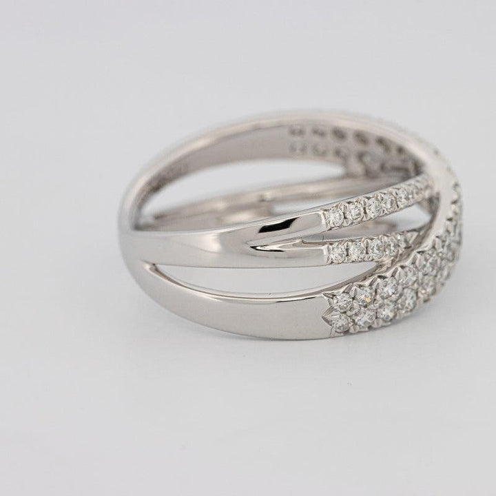 Crossover diamond ring - ZIZOV DIAMONDS